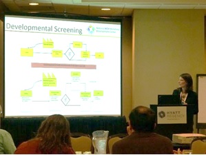 Amanda Cornett shares examples of process flow diagrams from several MCH WDC participant states